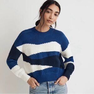 Madewell Blue and White Sweater